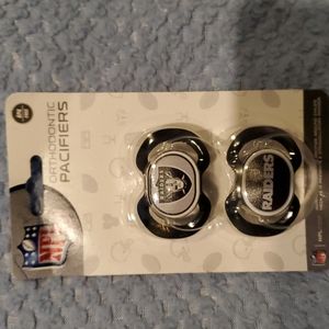 Raiders baby pacifiers